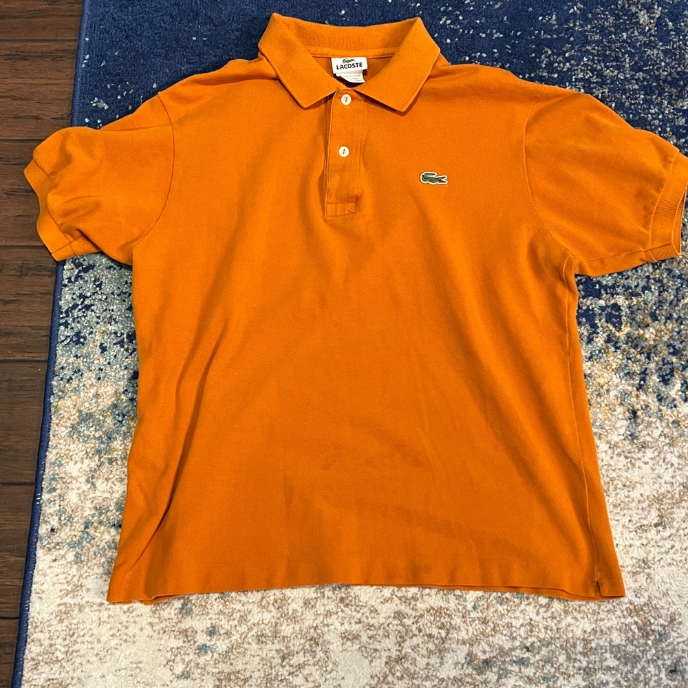 Lacoste mens short sleeve button down shirt